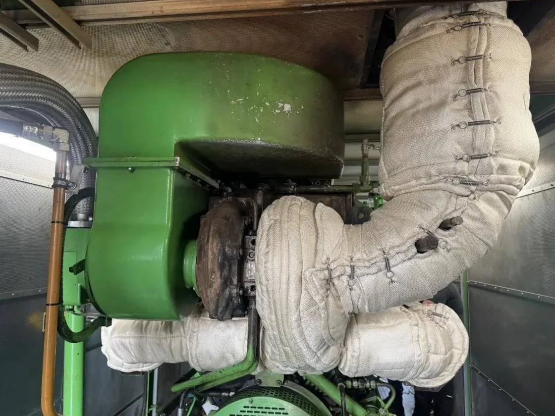 Biyogaz gaz motoru izolasyon ceketi CHP yalıtım uygulaması